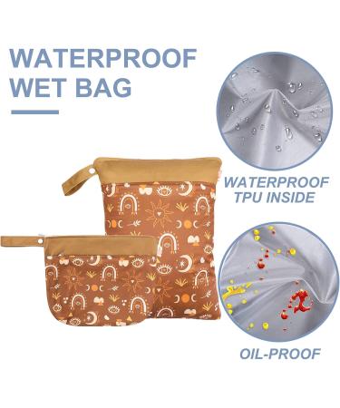 Seaur Waterproof Diaper Bag & Wet Bag Set - 2-Piece Zipper Bags for Baby Daycare Beach & Fitness - 20x28cm & 30x40cm - Buy Online on GoSupps.com