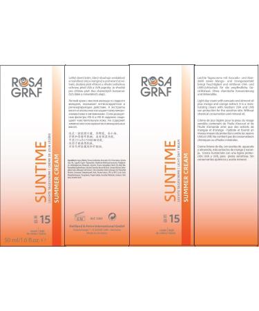  Rosa Graf Rosa Graf Summer Cream SPF 15 - Buy Online on GoSupps.com