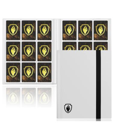Card Binder 9 Pocket, Fabmaker 396 Pockets Trading Card Binder, Premium Card Album Binder for Standard Cards, Side Loading Card Collection Folder for Pokemon Cards, MTG, TCG, Game Cards, Sport Cards White