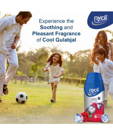Nycil Germ Expert Prickly Heat Powder 150gm+50gm Assorted Fragrances (Cool Gulabjal) - Buy Online on GoSupps.com