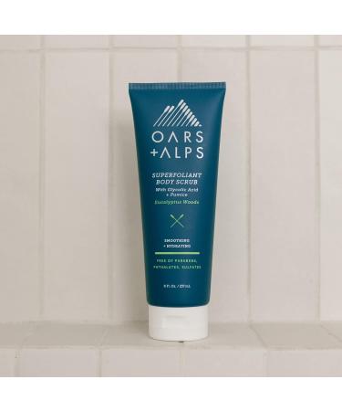 Oars + Alps Superfoliant Body Scrub - Dermatologist Tested Clean Ingredients Niacinamide & Coconut Oil - 8 Fl Oz | International Shipping Available - Buy Online on GoSupps.com