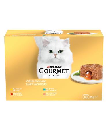 Buy Gourmet Fondant Heart - Tuna Salmon Beef & Chicken | 12 x 85g Melting Treats for Pets - Buy Online on GoSupps.com