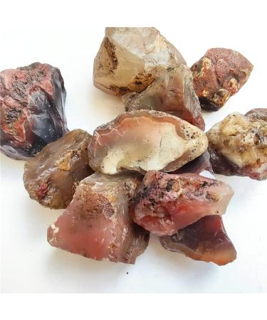 Natural 200g Natural Onyx Stone Rough Carnelian Raw Stone Crystal Red Agate Specimens ningxiao - Buy Online on GoSupps.com
