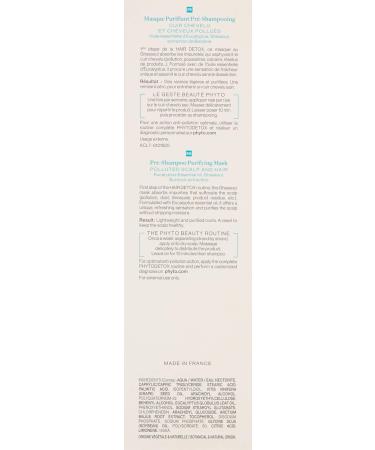 Phyto Phytodettox Hair Mask 125ml - Revitalize & Nourish Your Hair | International Shipping Available - Buy Online on GoSupps.com