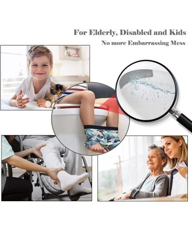 2PCS Magoog Pee Guard - New Model for Adults, Elderly, Disabled, Potty-training - Prevent Pee Splash with Toilet Guard (Black) - Buy Online on GoSupps.com