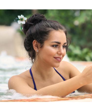 Shop Lurrose Chinese Hair Stick & Pearl Hairpin | Retro Opal Hair Jewelry for Women & Girls - Buy Online on GoSupps.com