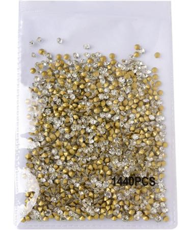 FEIlei Clear Nail Rhinestones 3D Nail Gems Nail Diamonds Pointed Back Nail Stones - Buy Online on GoSupps.com