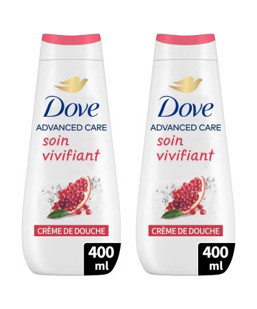 Dove DOVE - Advanced Care Shower Cream Pomegranate & Hibiscus - Dermatologically tested - 24-hour soft skin feeling (2 x 400ml pack)