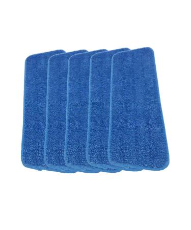 Microfiber Spray Mop Replacement Heads for Wet/Dry Mops Compatible with Bona Floor Care System (5 Pack)