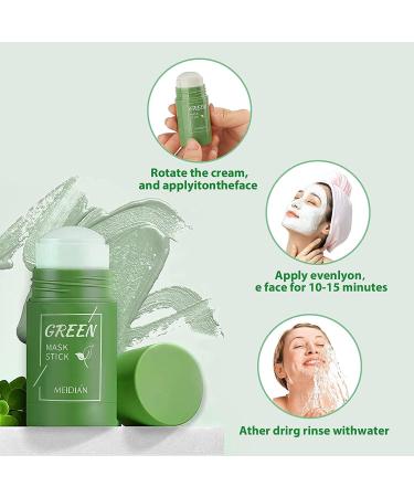 Meidian Green Tea Mask Deep Clean Pores Remove Blackheads Balance Oil & Water Moisturize Skin Suitable for All Skin Types | International Shipping - Buy Online on GoSupps.com