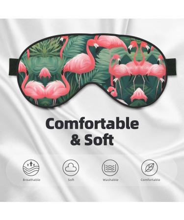 Buy Red Flamingo Succulent Plants Unisex Sleep Eye Mask - Soft Comfort Travel & Yoga Eye Shade - Buy Online on GoSupps.com