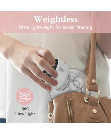 Portable Electric Double Milk Pump - Ultra Silent 9 Levels & 3 Modes with LED Display - Free Hands 19mm & 21mm Flanges (White 2PCS) - International Shipping Available - Buy Online on GoSupps.com