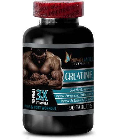 Buy Creatine Tri-Phase - 3X Formula for Muscle Enhancement | Pre & Post Workout Supplement | Monohydrate Powder & Pills - 180 Tabs - Buy Online on GoSupps.com