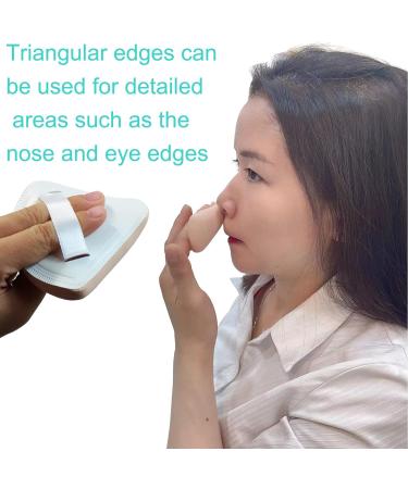 3PCS Washable Soft Powder Puff Makeup Sponge Set - Triangle/Square/Round Shapes with Strap for Loose Powder, Foundation - Wet/Dry Application - Reusable Powder Puff - Buy Online on GoSupps.com