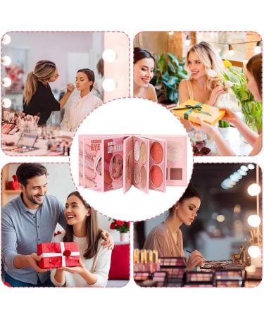 Makeup Book Palette Long Lasting Eyeshadow Highly Pigmented Eyeshadow for Girls Beginners Birthday Valentine's Day Wedding Dating Holiday Party - Buy Online on GoSupps.com