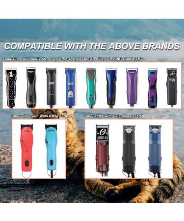 Detachable Pet Dog Grooming Ceramic Blades Compatible with Andis Size-10 Cut Length 1/16"(1.5mm) Compatible with Oster A5 Wahl KM Series Clippers - Buy Online on GoSupps.com