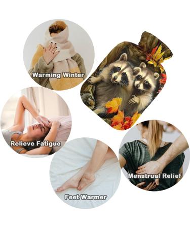 Buy Naanle Ahorn Raccoon Heat Bottle - 1L Transparent Hot Water Bottle for Pain Relief & Therapy | Hand & Foot Warmer - International Shipping - Buy Online on GoSupps.com