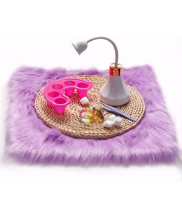 Plush Photography Background Mat 40x40cm Nails Background Mat Soft Nails Pad Manicure Display Mat Photography Backdrop - Buy Online on GoSupps.com