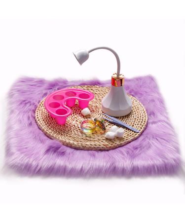 Plush Photography Background Mat 40x40cm Nails Background Mat Soft Nails Pad Manicure Display Mat Photography Backdrop