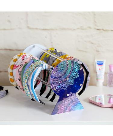 Acrylic Headband Holder Organizer Stand - Dark Blue | Hair Accessories Storage for Girls and Women - FIOBEE - Buy Online on GoSupps.com