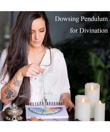 Buy KSJEHW 2-Piece Copper Pendulum Set - Spiritual Healing & Dowsing Tools in Silver & Bronze - Enhance Fortune & Reiki Energy - Buy Online on GoSupps.com