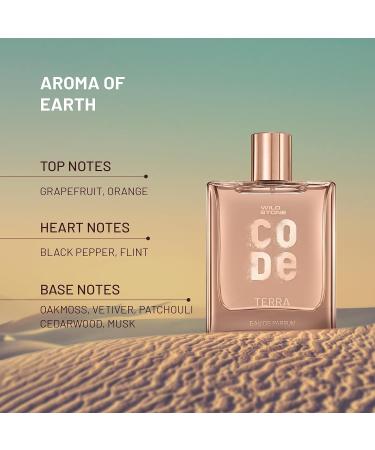 Wi.ld St.one CO.DE Te.rra Eau De Parfum for Men 100ml|Luxury Long Lasting Fragrance for Classy Mature and Sleek Personality|Premium Perfume for Men - Buy Online on GoSupps.com