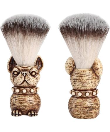 Faletony Nylon Shaving Brush with Skull Wooden Handle - Bulldog Design for Men | Premium Beard Brush for a Smooth Shave - Buy Online on GoSupps.com