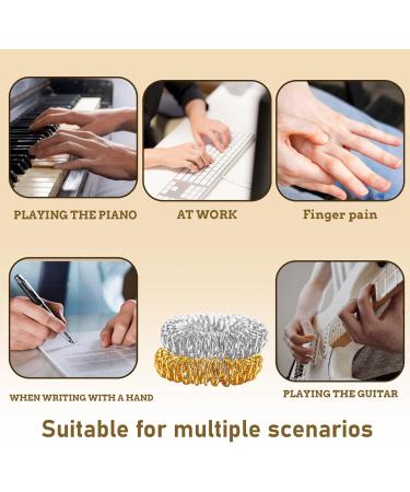12-Piece Acupressure Ring Set: 6 Golden & 6 Silver Finger Massage Rings for Stress Relief & Pressure Reduction - Buy Online on GoSupps.com