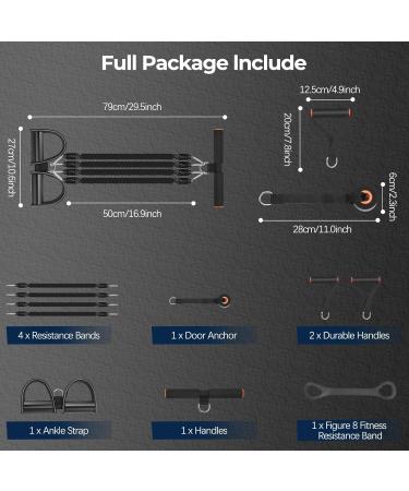 Pedal Resistance Band - Versatile Exercise Bands with Handles for Home Fitness Strength Training & Physical Therapy - Buy Online on GoSupps.com
