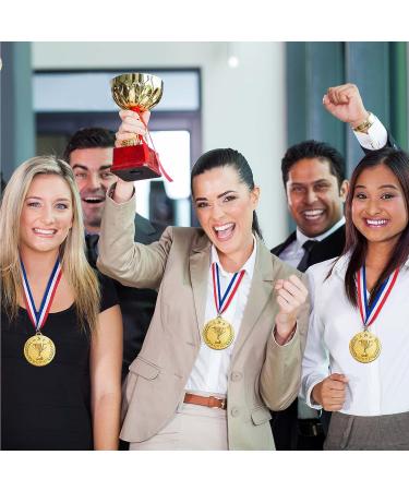 Caydo 12 Pieces Winner Awards Medals with Trophy Graphics - Perfect for Competitions, Sports & Parties - 2 Inch - Buy Online on GoSupps.com
