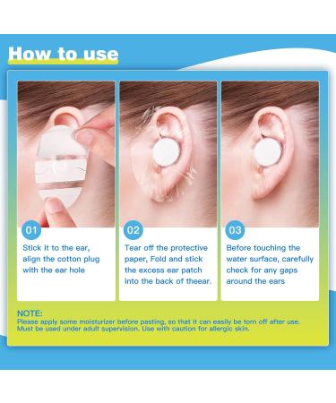 60 Waterproof Earplugs for Swimming & Shower | Ear Covers for Surfing Snorkeling & Water Sports | Ear Protectors to Keep Ear Canal Clean - Buy Online on GoSupps.com