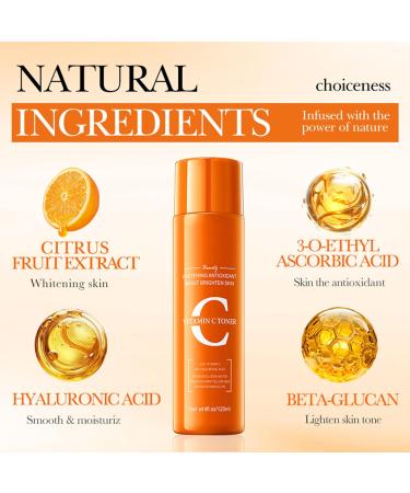 Hydrating Daily Toner for Face - Soothing Facial Water for Women's Skin Care Routine Vitamin C One Size One Size Vitamin C - Buy Online on GoSupps.com
