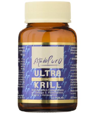 Pure State Krill Oil | Krill Oil Omega 3 Ultra Concentrate (590 mg) | Astaxanthin Optimized | Certified Antarctic Origin, No