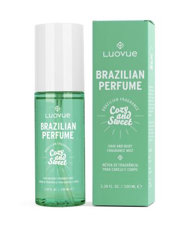 Brazilian Perfume for Women: Long Lasting Brazilian Fragrance - contains vanilla chocolate salt and sandalwood - Natural Sweet and Comfortable Hair and Body Fragrance 3.4fl Oz (100 ml)