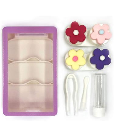 LCFALO Contact Lens Case - Portable Eye Organizer with Embroidery Tool Set | Travel Solution for Cute Contact Lens Care - Buy Online on GoSupps.com