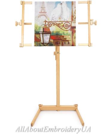 Organic Beech Wood Adjustable Frame Stand for Needlework - 15.75x22.05 Cross Stitch Embroidery Holder - Buy Online on GoSupps.com