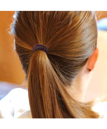 36 Pcs Bracelet Hair Ties for Women - Seamless Hair Elastics - Knotted Ponytail Holder - 4 in 1 Design - Black Gray Brown - Buy Online on GoSupps.com