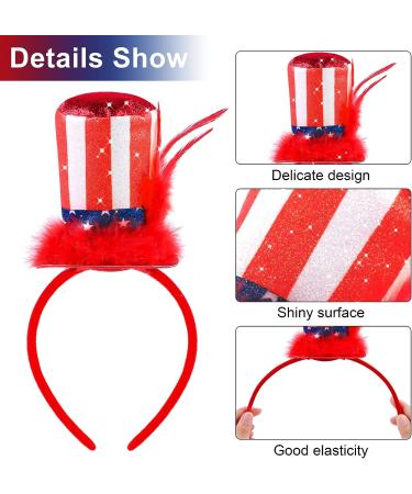 Fovths 8pc Patriotic Head Bopper Set | 4th of July & Veterans Day Headbands - Buy Online on GoSupps.com