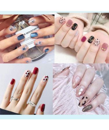 10 Sheets Leopard Full Wraps Nail Polish Stickers with Nail File MWOOT Nail Stickers Strips Self-Adhesive Nail Art Decals Designs for Women Girls - Buy Online on GoSupps.com