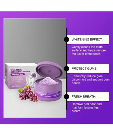 Teeth whitening powder Mint tooth powder Purple teeth whitening powder Mineral teeth whitening powder Teeth whitening powder - Buy Online on GoSupps.com