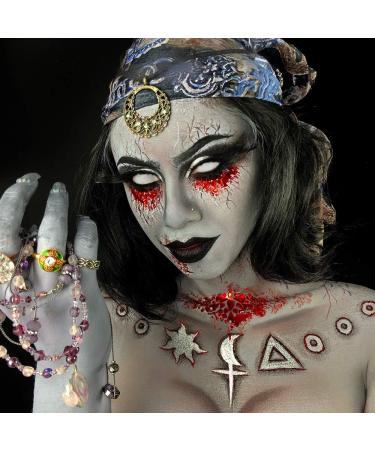 Mehron Makeup Stage Blood - 6 Pack Easy Fill Capsules & 0.5 Ounce Bright Arterial Blood Tube | Perfect for Costumes & Effects - Buy Online on GoSupps.com