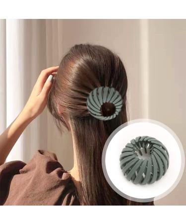 Luvadeyo Vintage Bird Nest Hair Clips - 3 Pack Big Hair Grippers for Women & Girls - Monochrome Pink/Green/Beige Hair Accessories - Buy Online on GoSupps.com