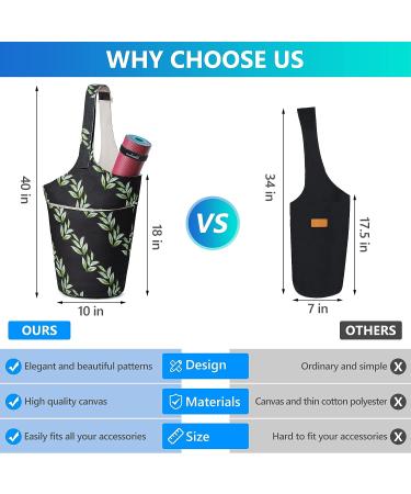 Sweatcessful Extra-Large Yoga Mat Bag with Pockets and Adjustable Strap - Buy Online on GoSupps.com