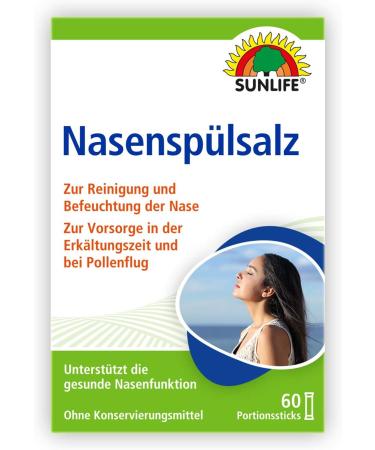 Buy SUNLIFE Nasal Rinse Salt - 120 Sticks for Blocked Nose Relief | International Shipping Available - Buy Online on GoSupps.com