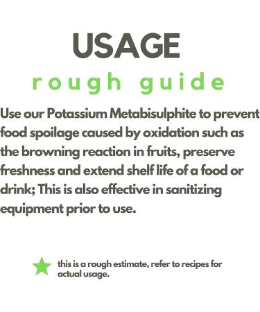 Potassium Metabisulfite (8oz)| Packed in Canada| 100% Pure Food-Grade and Kosher Friendly Additive| Preservative and Antioxidant Used for Homebrewing Winemaking Baking and Fruits Equipment Sanitizer| by Elo s Premium - Buy Online on GoSupps.com