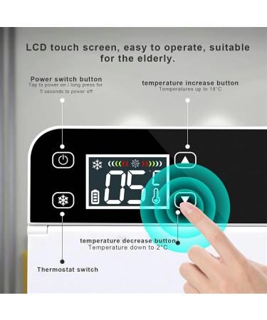 Insulin Cooler Refrigerated Box Mini USB Medicine Refrigerator LCD Screen Adjustable 0-18 Portable Insulin Cooler For Cars Travel And Home Use Efficient Refrigeration - Buy Online on GoSupps.com