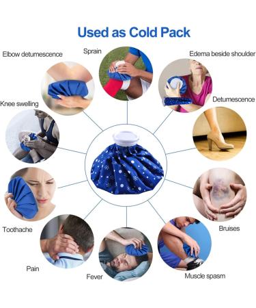 Reusable Ice Bags for Pain Relief & Swelling Reduction | Hot & Cold Bags for Sports Injuries (12cm) - International Shipping - Buy Online on GoSupps.com