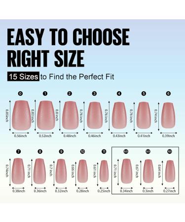 TOMICCA Short Coffin Nail Tips 180PCS in Dark Pink - Matte Finish, Pre-colored Soft Gel Nails for Nail Art Extensions - 15 Sizes, No Filing Needed - Buy Online on GoSupps.com