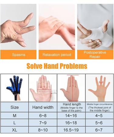 Robot Rehabilitation Training Gloves Arthritis Hand Finger Rehabilitation Trainer Robot Rehab Gloves for Stroke Hemiplegia Trainer Neuro Stimulator Left Hand+Right Hand L Large Left Hand+right Hand - Buy Online on GoSupps.com