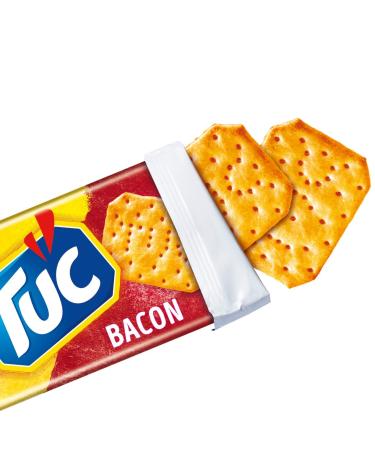 TUC Bacon Crackers - 100g Salted Snack Biscuits | Bacon-Flavoured Snack | International Shipping Available - Buy Online on GoSupps.com